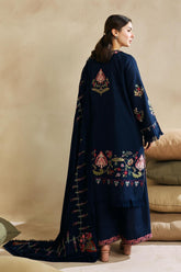 ZARA SHAHJAHAN LATEST HIT PeachWool Embroidered 3 PIECE
